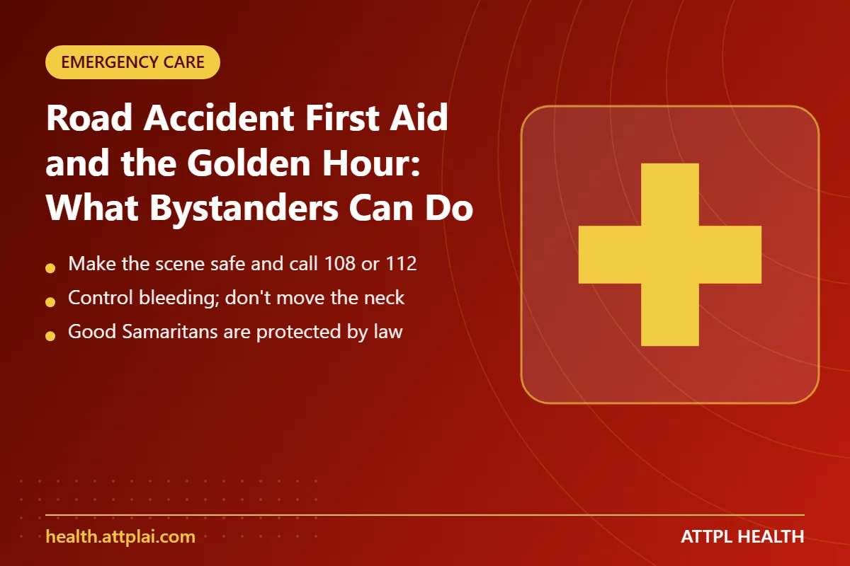 Road Accident First Aid and the Golden Hour: What Bystanders Can Do - key points